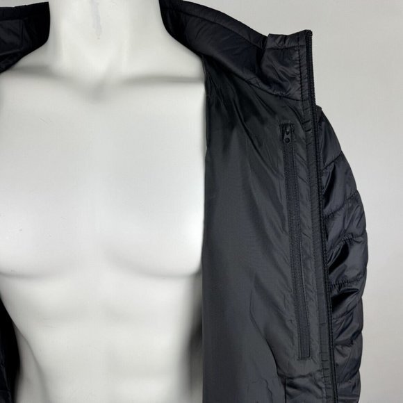 Independent Trading Company Puffer Jacket Mens XL EUC Lightweight Full Zip Black - Picture 9 of 16
